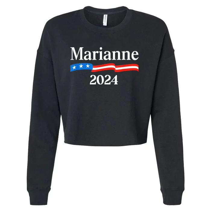 Marianne Williamson 2024 For President Election Cropped Pullover Crew