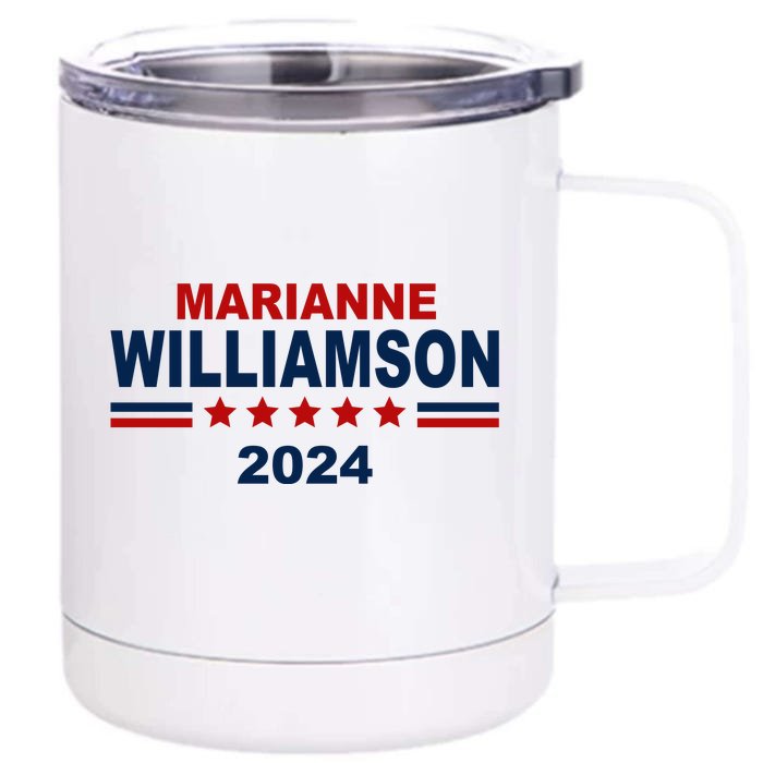 Marianne Williamson 2024 Election Front & Back 12oz Stainless Steel Tumbler Cup