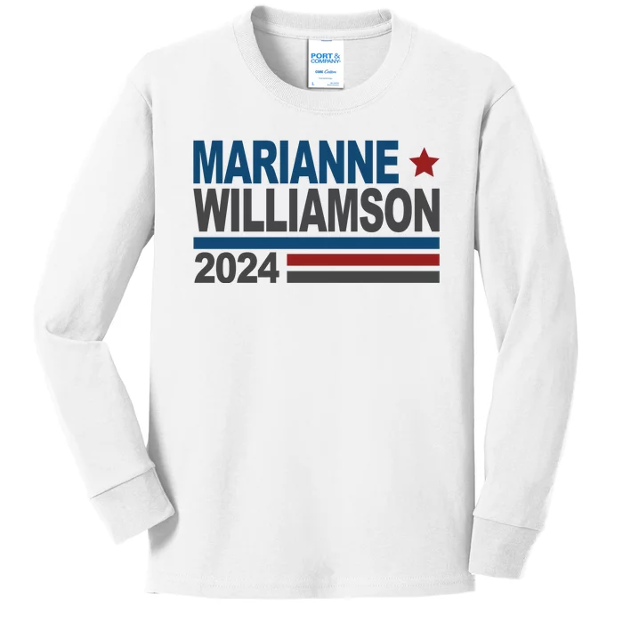 Marianne Williamson 2024 Political Kids Long Sleeve Shirt