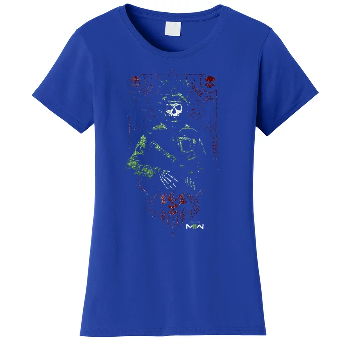 Modern Warfare 2 Ghost Playing Card Portrait Women's T-Shirt