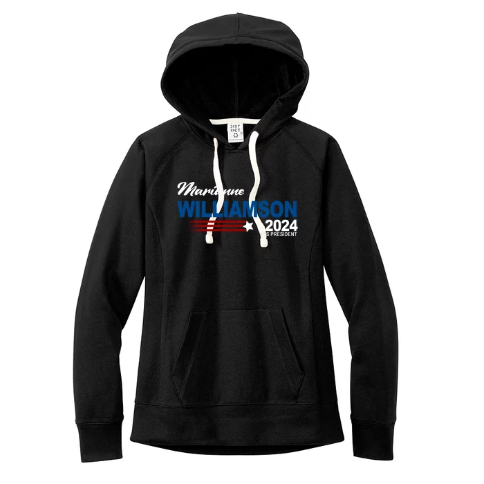 Marianne Williamson 2024 US President Election Women's Fleece Hoodie