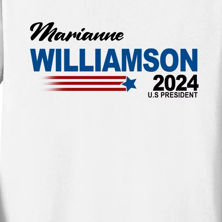 Marianne Williamson 2024 US President Election Kids Long Sleeve Shirt