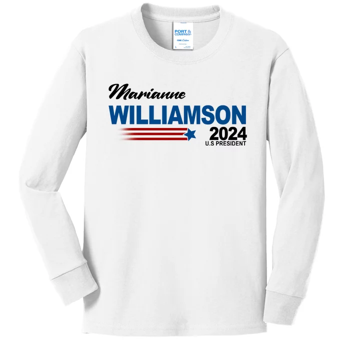 Marianne Williamson 2024 US President Election Kids Long Sleeve Shirt