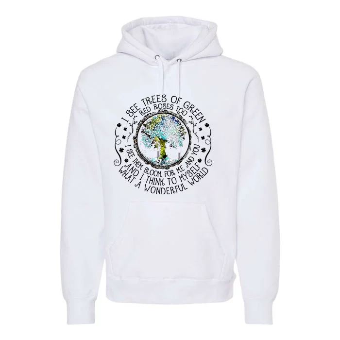 Myself What A Wonderful World Premium Hoodie