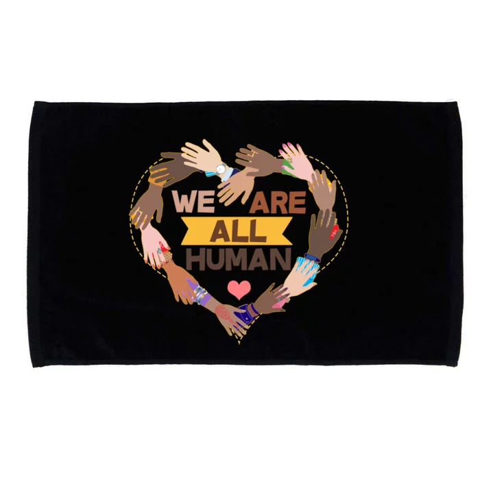 Multicultural We Are All Human Microfiber Hand Towel