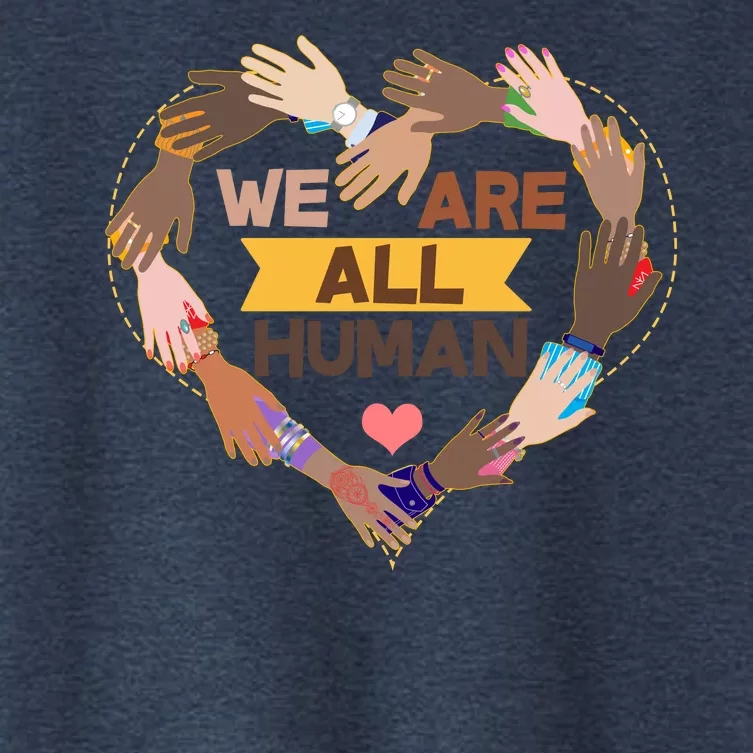 Multicultural We Are All Human Women's Crop Top Tee