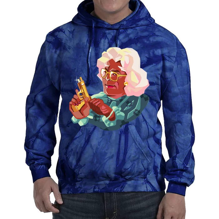 Madea With A Gun Tie Dye Hoodie