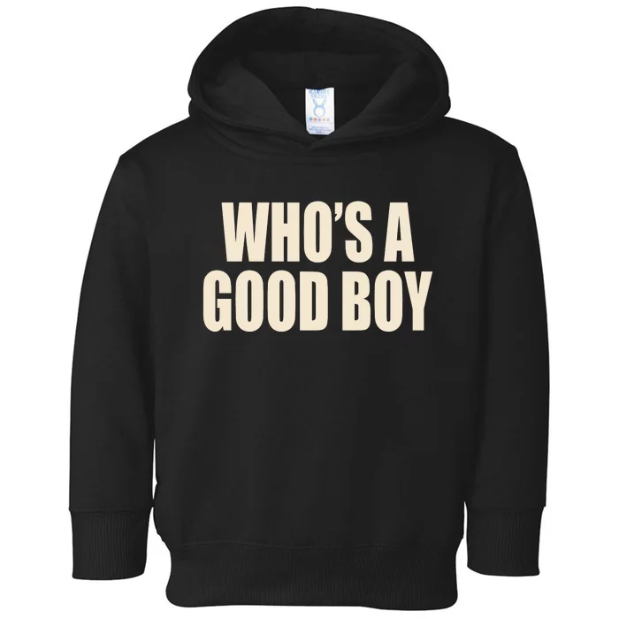 Moximimi WhoS A Good Boy Orange Toddler Hoodie