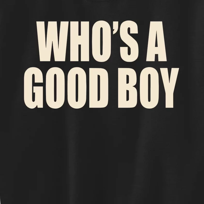 Moximimi WhoS A Good Boy Orange Kids Sweatshirt