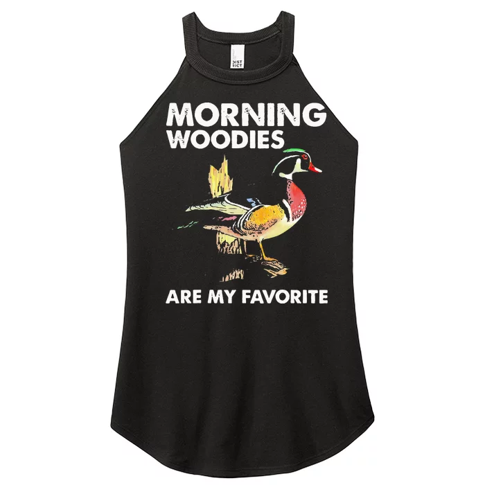 Morning Woodies Are My Favorite Love Hunting Women’s Perfect Tri Rocker Tank