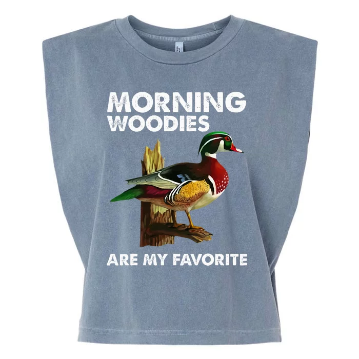 Morning Woodies Are My Favorite Garment-Dyed Women's Muscle Tee