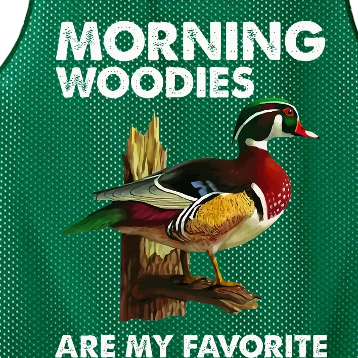 Morning Woodies Are My Favorite Mesh Reversible Basketball Jersey Tank