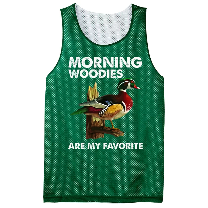 Morning Woodies Are My Favorite Mesh Reversible Basketball Jersey Tank