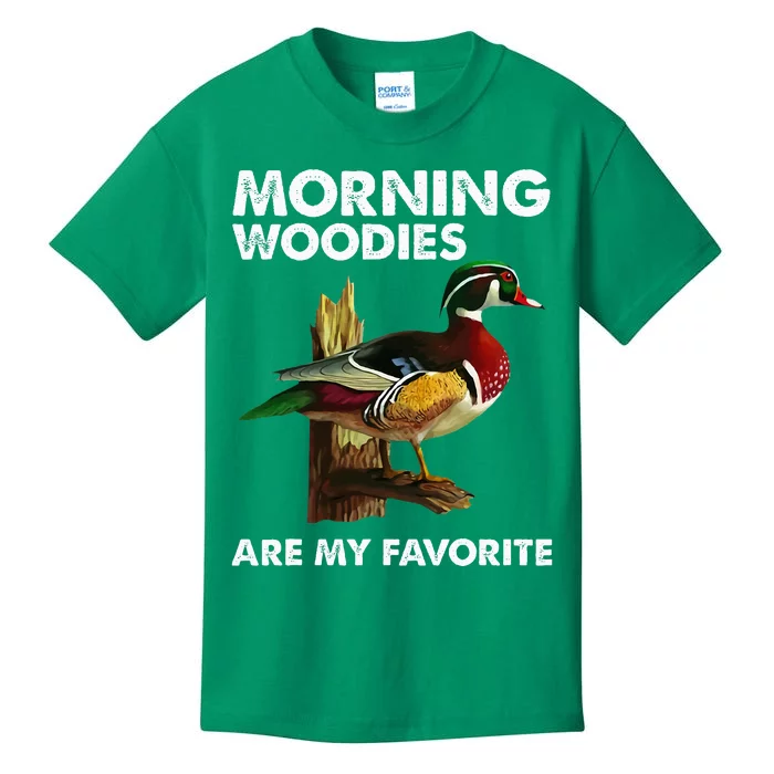 Morning Woodies Are My Favorite Kids T-Shirt