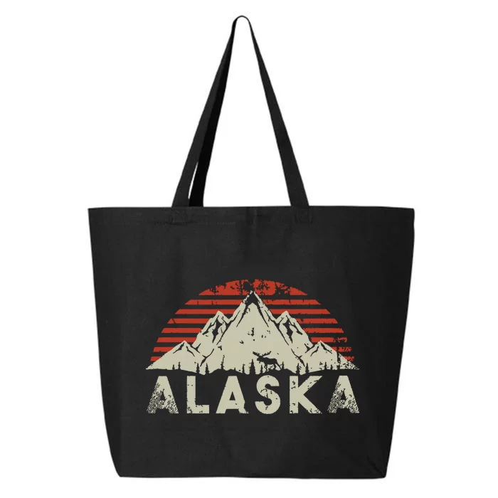 Mountain Wildlife Animal Alaskan Moose Retro Alaska 25L Jumbo Tote