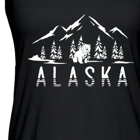 Mountain Wildlife Animal Alaskan Bear Nature Alaska Ladies Essential Flowy Tank