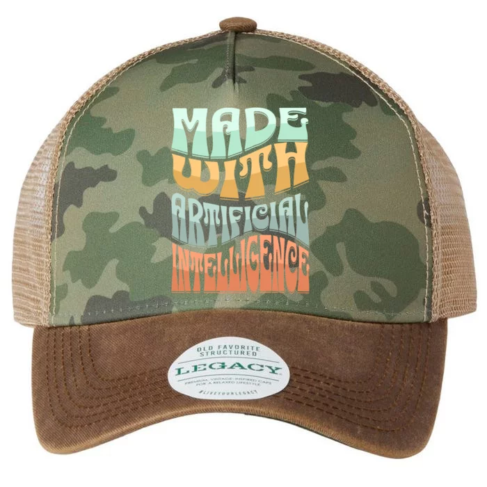 Made With Artificial Intelligence Legacy Tie Dye Trucker Hat