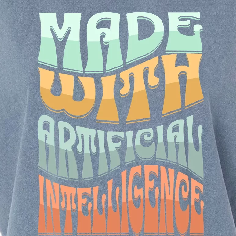 Made With Artificial Intelligence Garment-Dyed Women's Muscle Tee