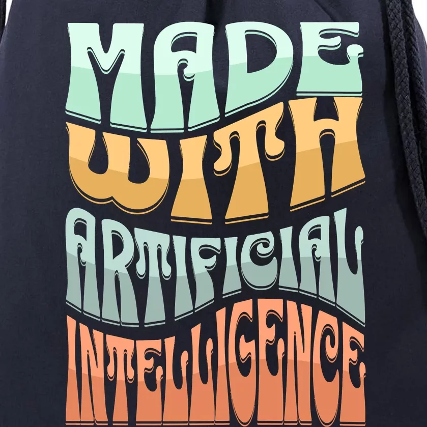 Made With Artificial Intelligence Drawstring Bag