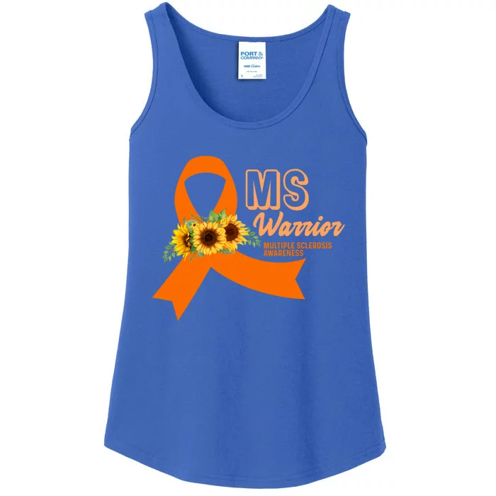 Ms Warrior Awareness Gift Ms Awareness Funny Gift Ladies Essential Tank