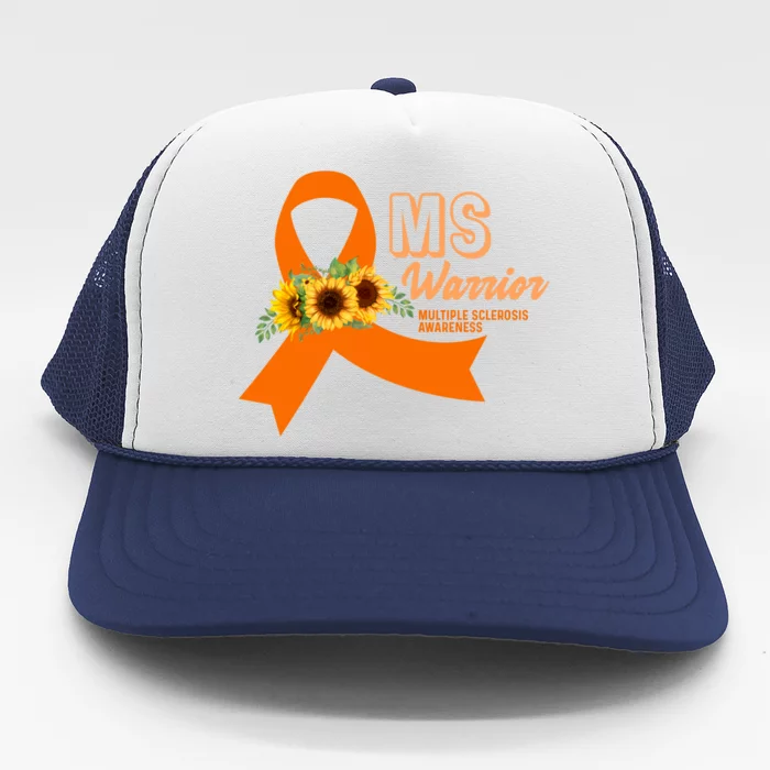 Ms Warrior Awareness Gift Ms Awareness Funny Gift Trucker Hat