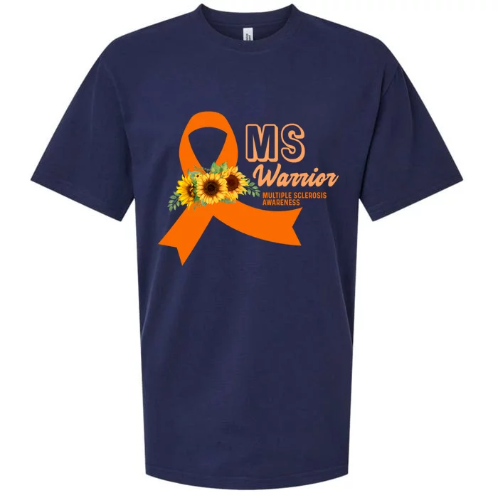 Ms Warrior Awareness Gift Ms Awareness Funny Gift Sueded Cloud Jersey T-Shirt