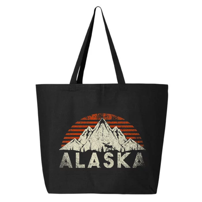 Mountain Wildlife Animal Alaskan Moose Retro Alaska 25L Jumbo Tote