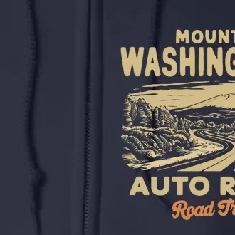 Mount Washington Auto Road Road Trip Adventure Full Zip Hoodie