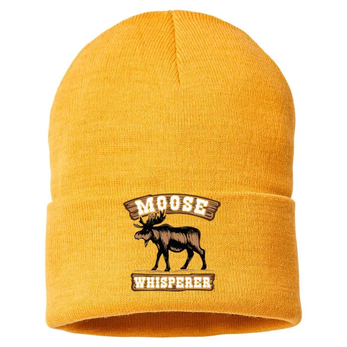 Moose Whisperer Bull Moose Sustainable Knit Beanie