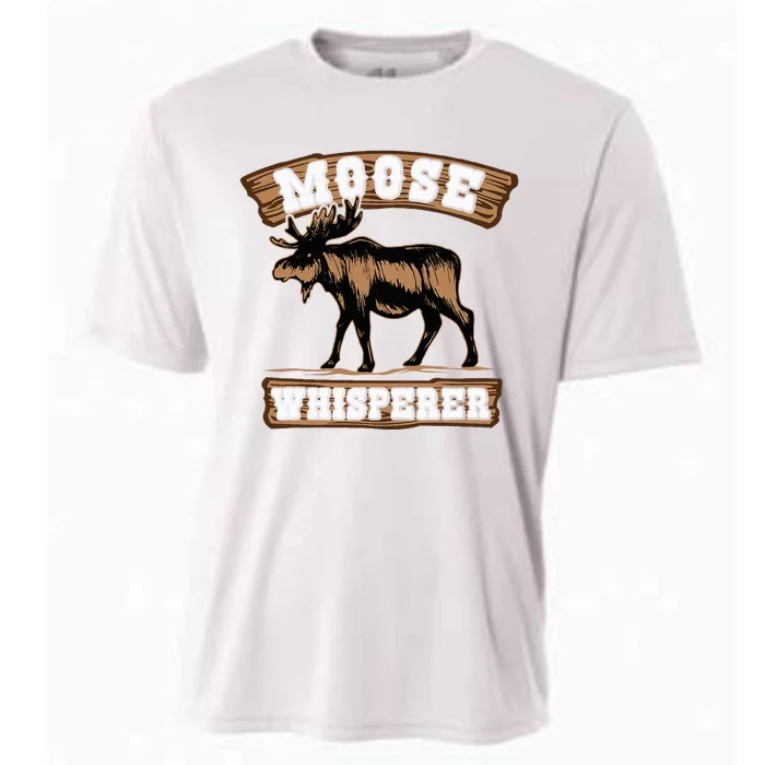 Moose Whisperer Bull Moose Cooling Performance Crew T-Shirt