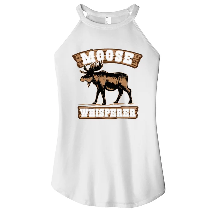 Moose Whisperer Bull Moose Women’s Perfect Tri Rocker Tank