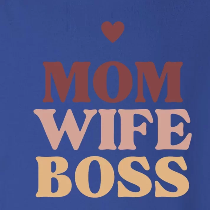 Mom Wife Boss Gift Toddler Long Sleeve Shirt