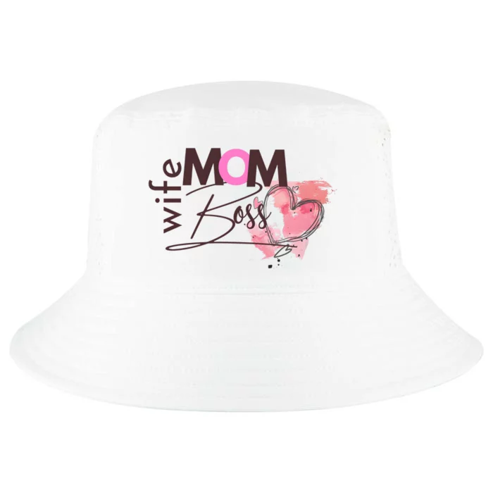 Mom Wife Boss MotherS Day Cool Comfort Performance Bucket Hat