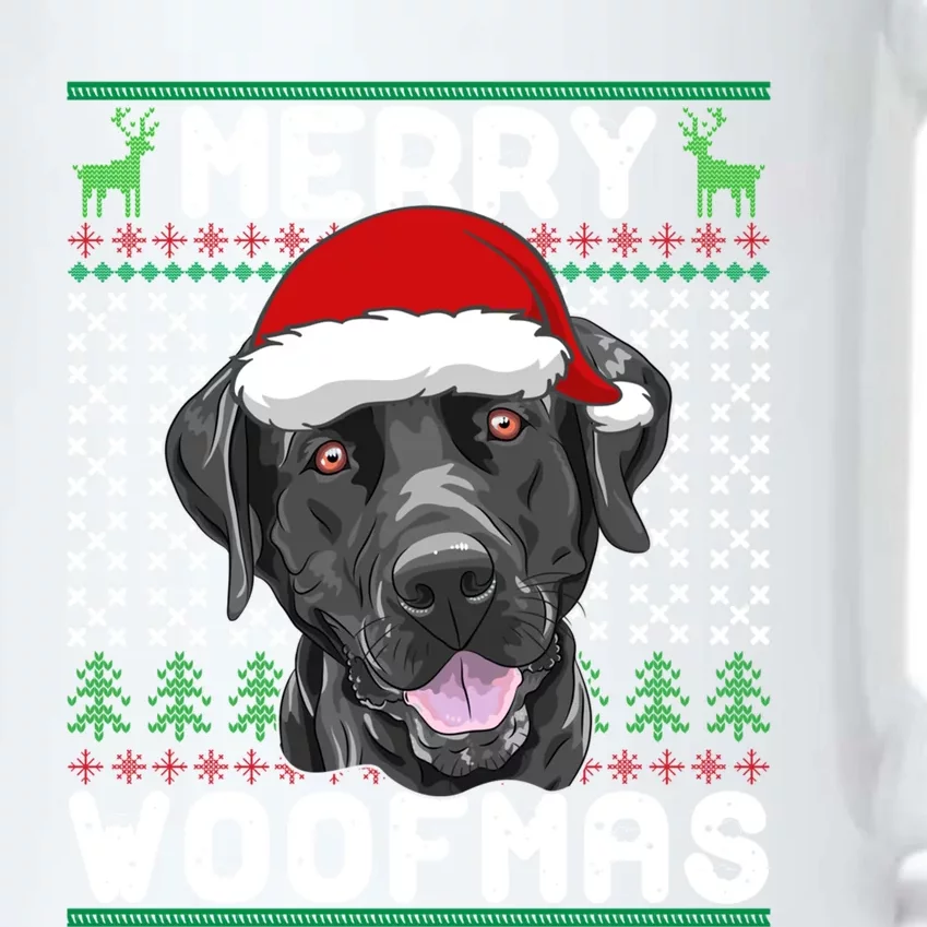 Merry Woofmas Black Lab Christmas Dog Lover Xmas Gift Black Color Changing Mug