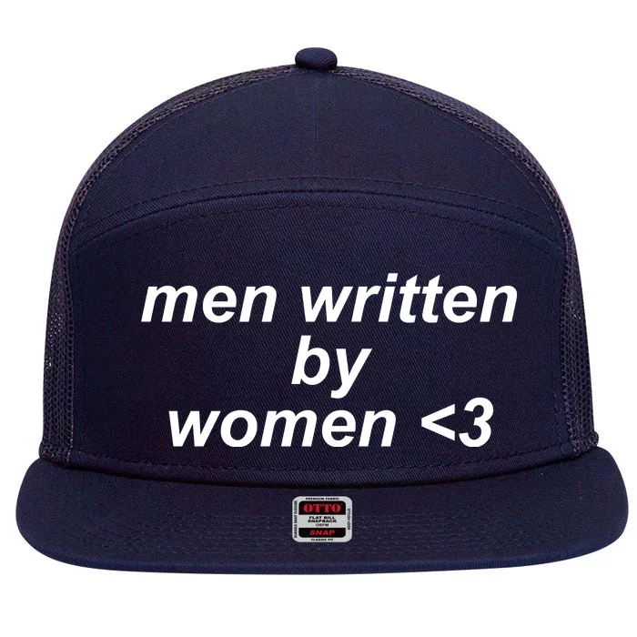 Men Written By Women 7 Panel Mesh Trucker Snapback Hat