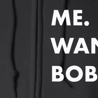 Me Want Boba Milk Tea Funny Asian Drink Full Zip Hoodie