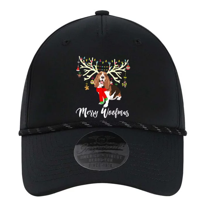 Merry Woofmas Basset Hound Reindeer Christmas Dog Performance The Dyno Cap