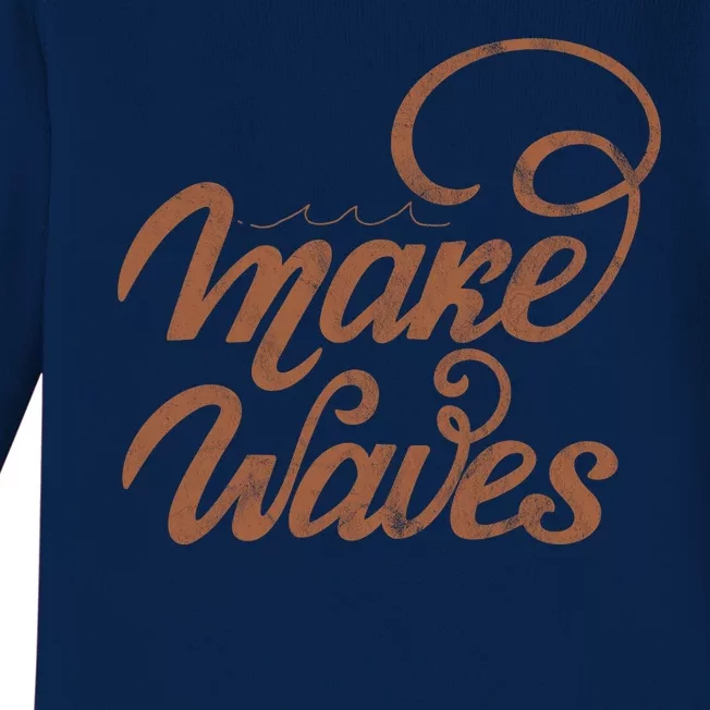 Make Waves Beach Vacation Baby Long Sleeve Bodysuit