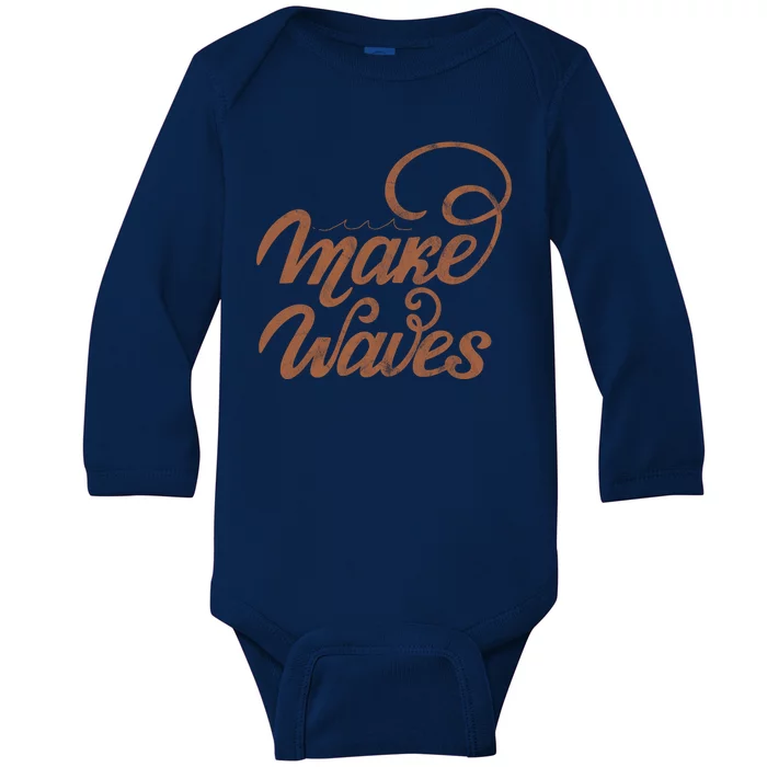 Make Waves Beach Vacation Baby Long Sleeve Bodysuit