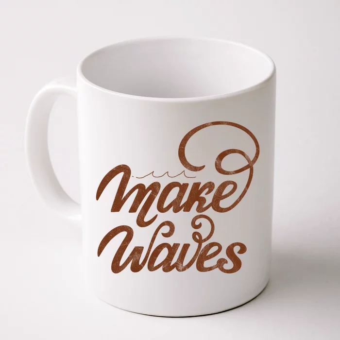 Make Waves Beach Vacation Front & Back Coffee Mug