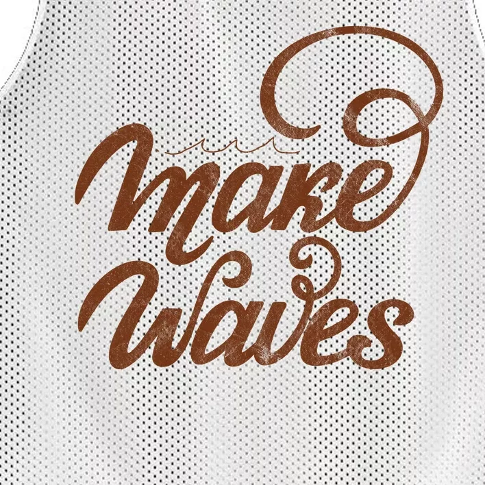 Make Waves Beach Vacation Mesh Reversible Basketball Jersey Tank