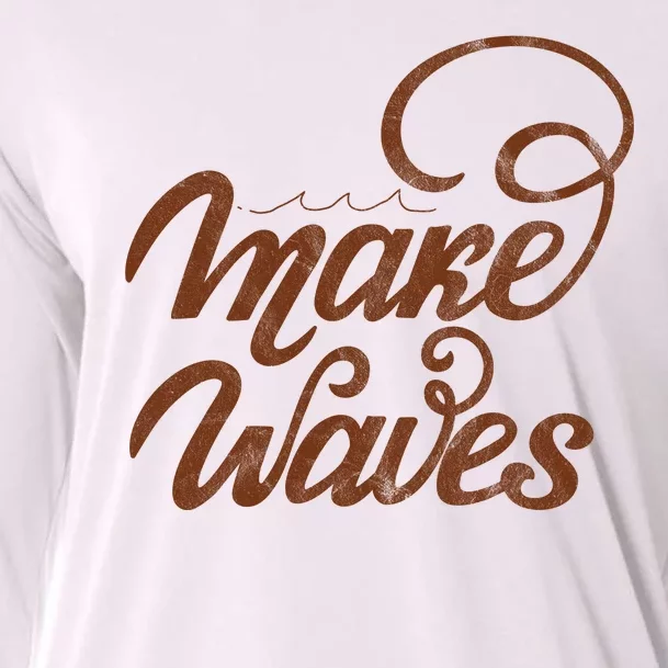 Make Waves Beach Vacation Cooling Performance Long Sleeve Crew