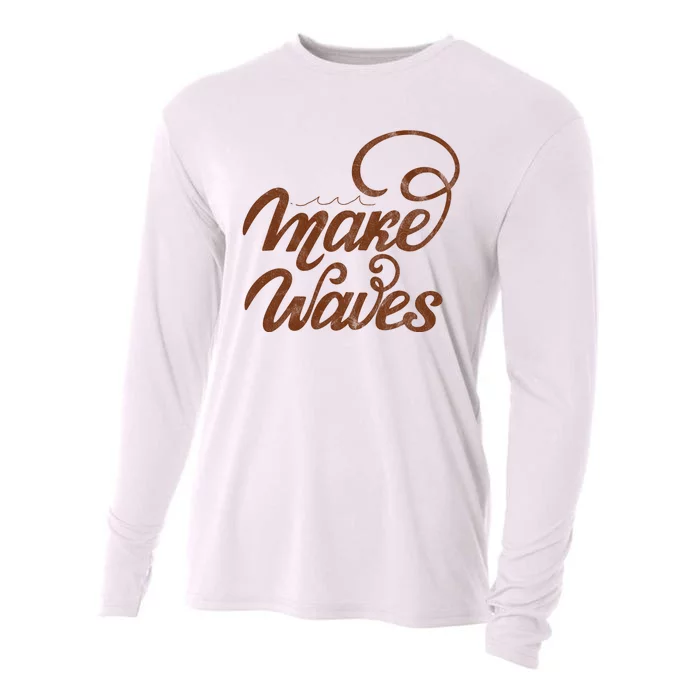 Make Waves Beach Vacation Cooling Performance Long Sleeve Crew