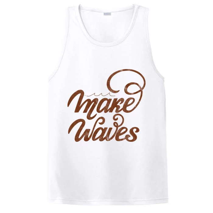 Make Waves Beach Vacation Performance Tank