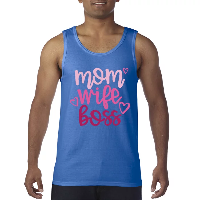 Mom Wife Boss Funny Gift Tank Top