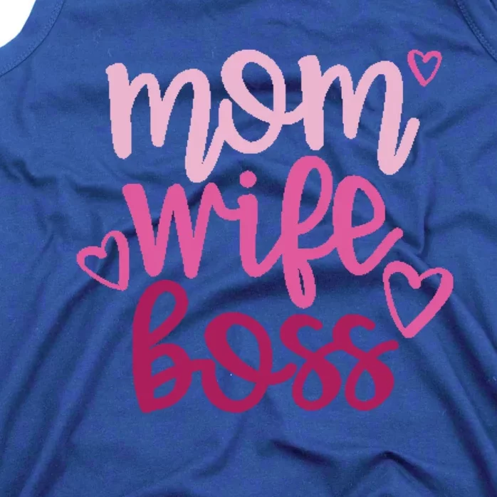 Mom Wife Boss Funny Gift Tank Top