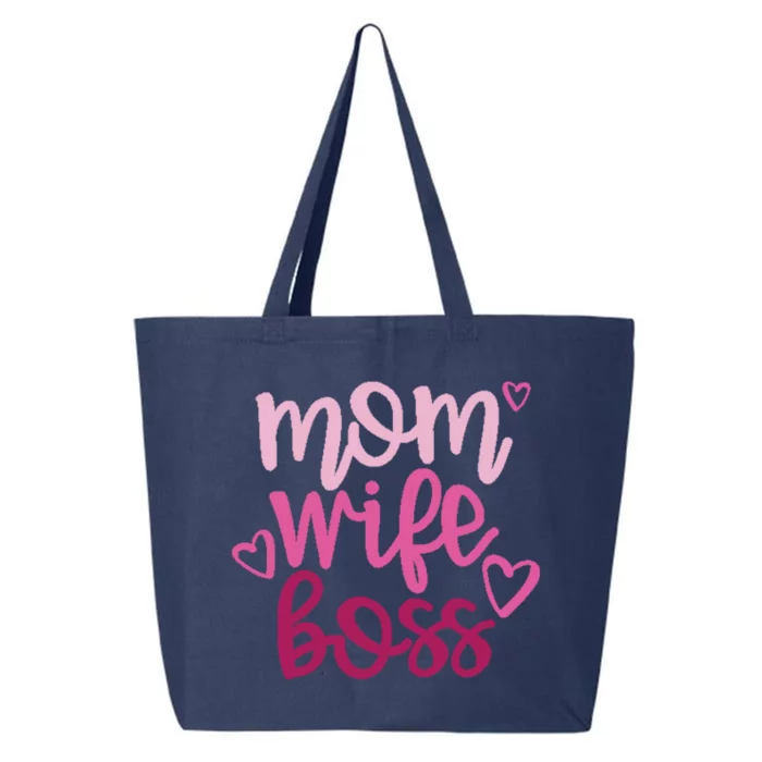 Mom Wife Boss Funny Gift 25L Jumbo Tote