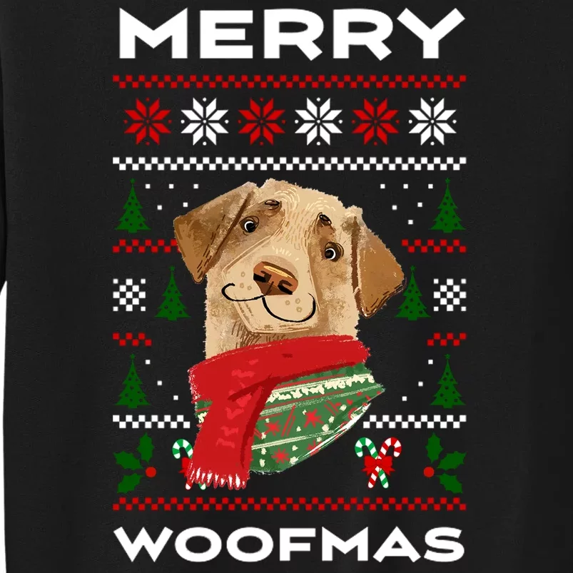 Merry Woofmas Cute Dog Ugly Christmas Sweatshirt