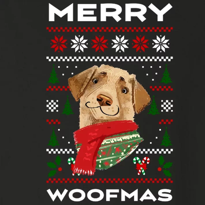 Merry Woofmas Cute Dog Ugly Christmas Toddler Long Sleeve Shirt