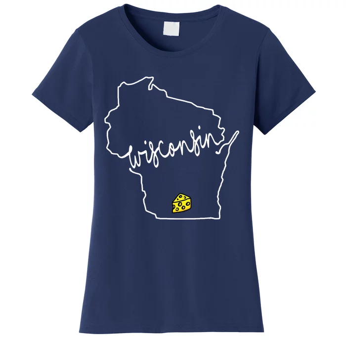 Madison Wisconsin Cheese Funny Wi Home State Women's T-Shirt